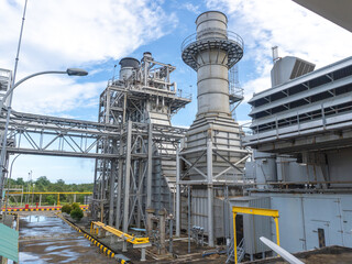 Equipment in water treatment plant in chemical industry to purify water for Steam generator, power...