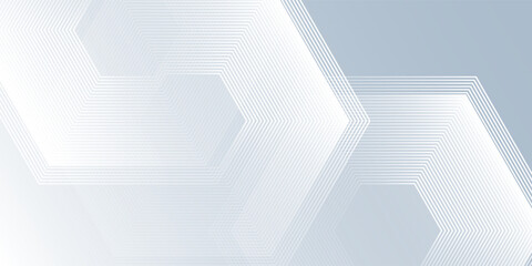 Vector white abstract background with dynamic wavy hexagon texture. suitable for wallpaper abstract simple