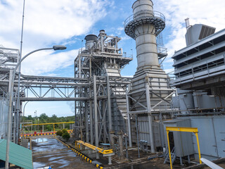 Equipment in water treatment plant in chemical industry to purify water for Steam generator, power...