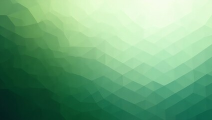 Natural hunter green triangle grid with leafy tones, soft light, and a forest-inspired palette in a clean, organic low-poly composition.