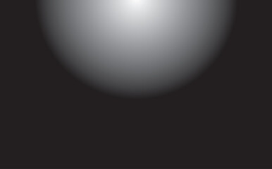 Elegant black background with soft gray light gradient.