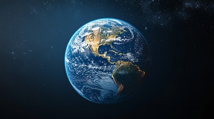 Witness our vibrant Earth glowing with cities as seen from space a fragile blue marble in the dark