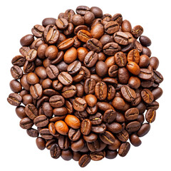 Fototapeta premium coffee beans isolated on white