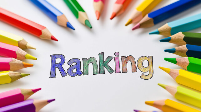 ranking,ランキング、順番、順位