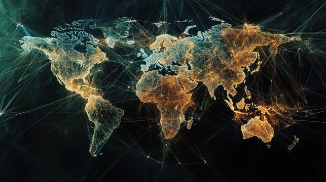 Global Network Map - Powered by Adobe