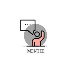 Mentee Icon – Learning and Mentorship Vector