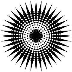 black and white swirl