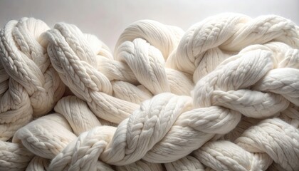 Generated image of a soft handmade knitted plush weave.