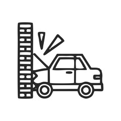 Car accident icon
