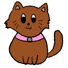 Hand drawn cute illustrations of cat for cartoon characters, comic, mascot, cute patch, shirt print, kitten drawing, adopt and rescue animal, pet shop, vet, foster home, shelter, paw friend, sticker	
