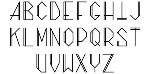 Hand Drawn English Alphabet Font Text Design Vector Illustration.	