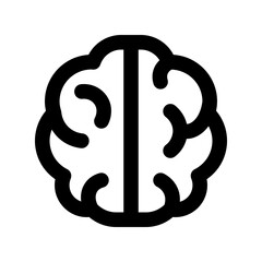 ai brain line icon