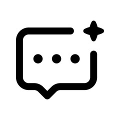 chatbot line icon