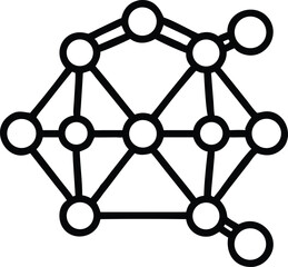 "Neural Network Icon &ndash; AI Brain, Deep Learning, and Machine Intelligence Vector"