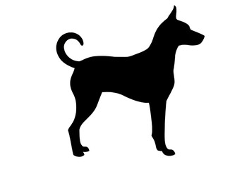 Dog Silhouette PNG – High-Quality Transparent Dog Outline.