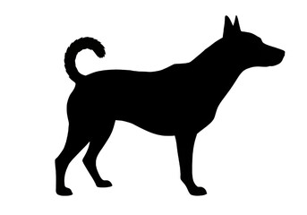 Dog Silhouette PNG – High-Quality Transparent Dog Outline.
