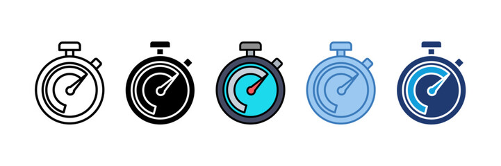 Chronometer Icon Element For Design