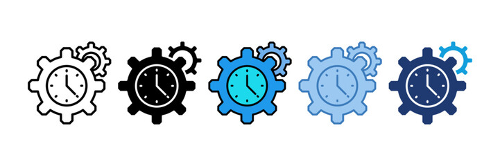 Time Management Icon Element For Design