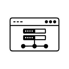 Fototapeta premium Black outlined form with bullet and text layout