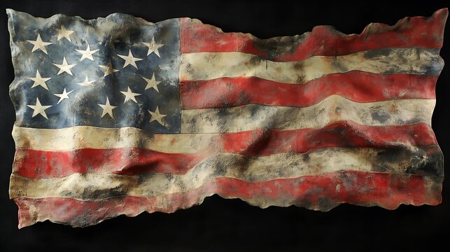 american flag art print patriotic wall decor usa stars and stripes vintage united states banner