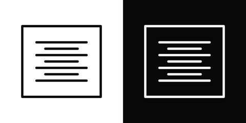 Align center icon Graphic vector set for ui design