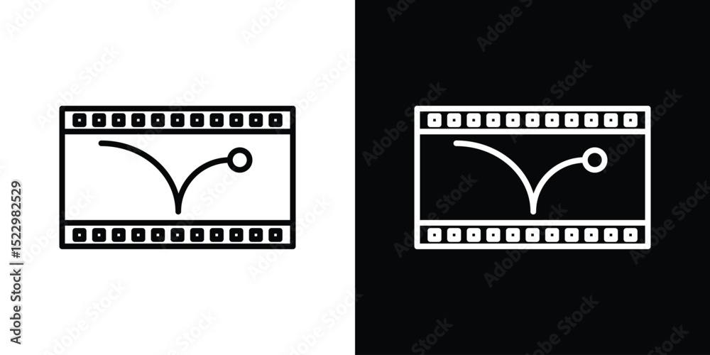 Poster animated icon graphic vector set for ui design