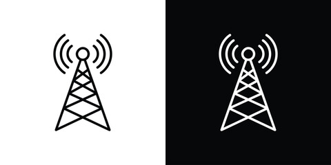 Antenna icon Graphic vector set for ui design