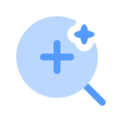 Fototapeta premium zoom in ai duotone icon