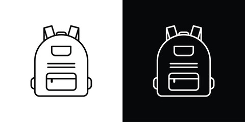 Backpack icon Graphic vector set for ui design