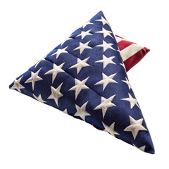 Obraz premium american flag on white background