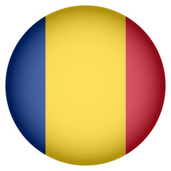 Circular Icon Featuring Diverse European Country Flag
