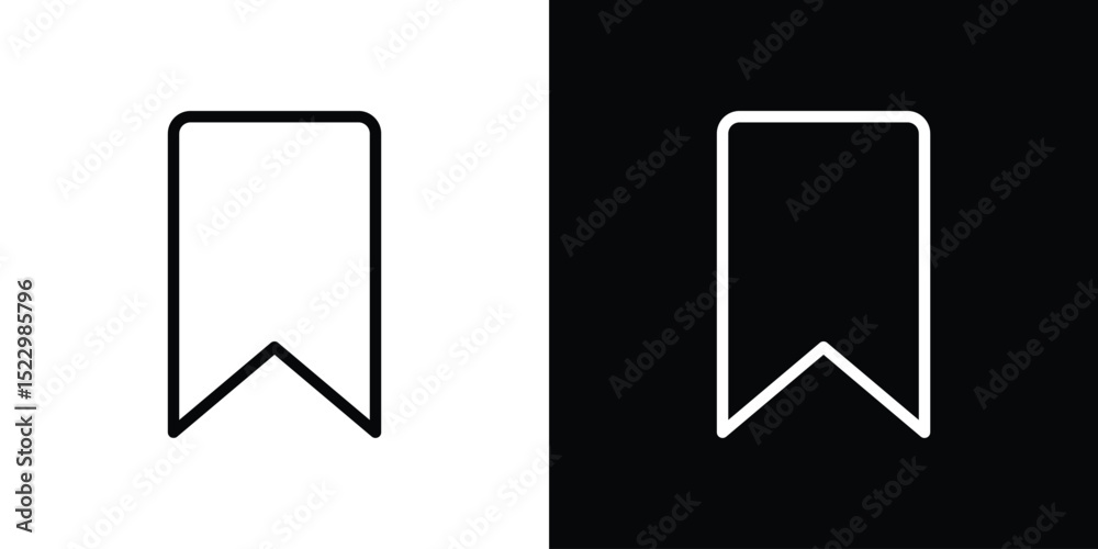 Canvas Prints bookmark icon graphic vector set for ui design