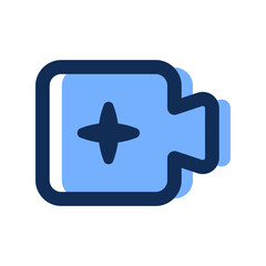 generate video ai filled line icon