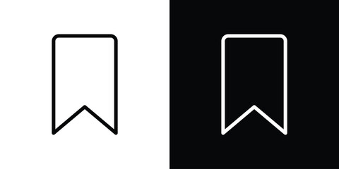 Bookmark icon Graphic vector set for ui design