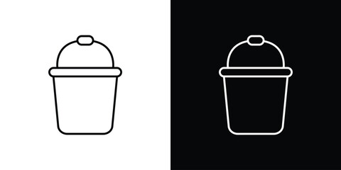 Bucket icon Graphic vector set for ui design