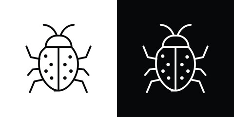 Bug icon Graphic vector set for ui design
