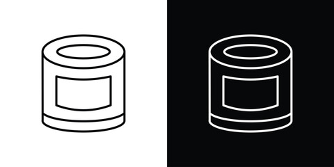 Can food icon Graphic vector set for ui design
