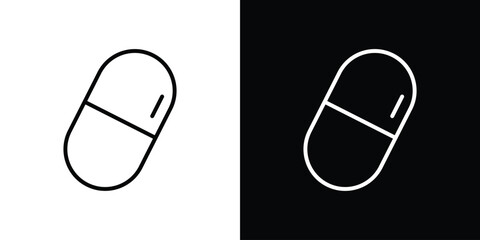 Capsules icon Graphic vector set for ui design