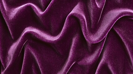 Obraz premium Rich Purple Fabric Texture Draped Luxurious Material Background