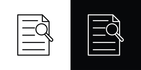 Case study icon Graphic vector set for ui design
