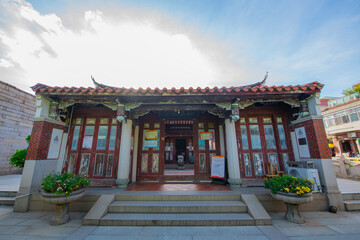 Fototapeta premium Mingshan Hall in Qingjing Mosque in Licheng, Quanzhou city, Fujian, China. The mosque, built in 1009, is the oldest Arabian style mosque in China and belongs to Quanzhou Song Yuan World Heritage Site.