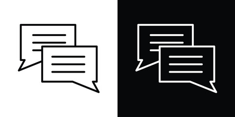 Chat icon Graphic vector set for ui design © Creatives