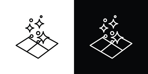 Clean floor surface icon Graphic vector set for ui design