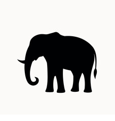elephant black silhouette