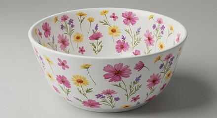 Floral pattern bowl