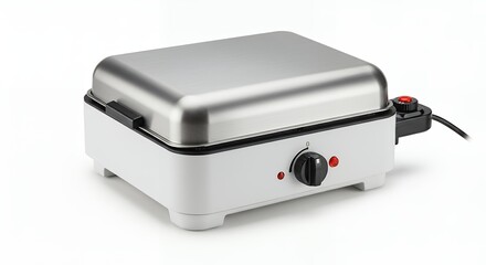 Modern small stainless steel cooking appliance
