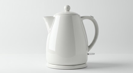 White electric kettle simple design