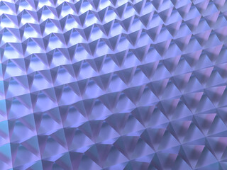ピラミッド、四角錐を敷き詰めた背景の3Dイラストレーション