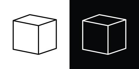 Cube icon Graphic vector set for ui design