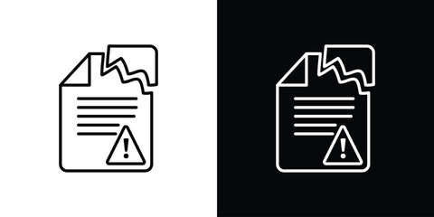 Data loss icon Graphic vector set for ui design